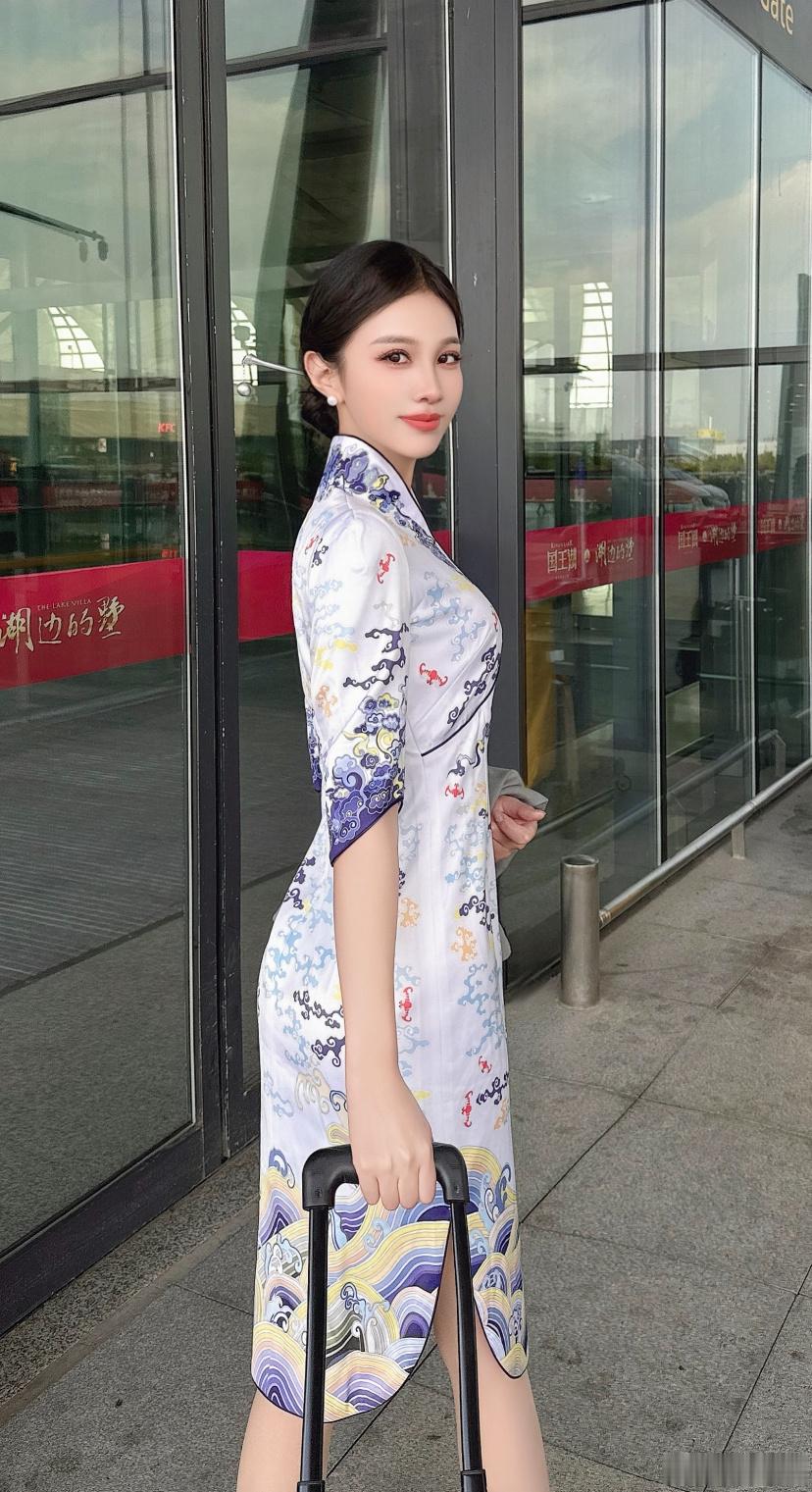 准备登机的海航空姐。​​​