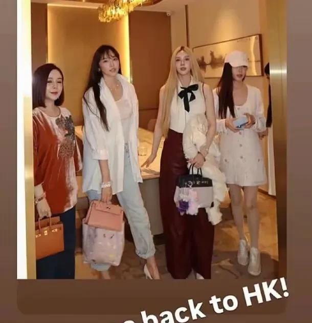 吴佩慈还真是潇洒，现身香港，拎着价值20万的奢侈品名包参加名媛生日会。看来纪晓
