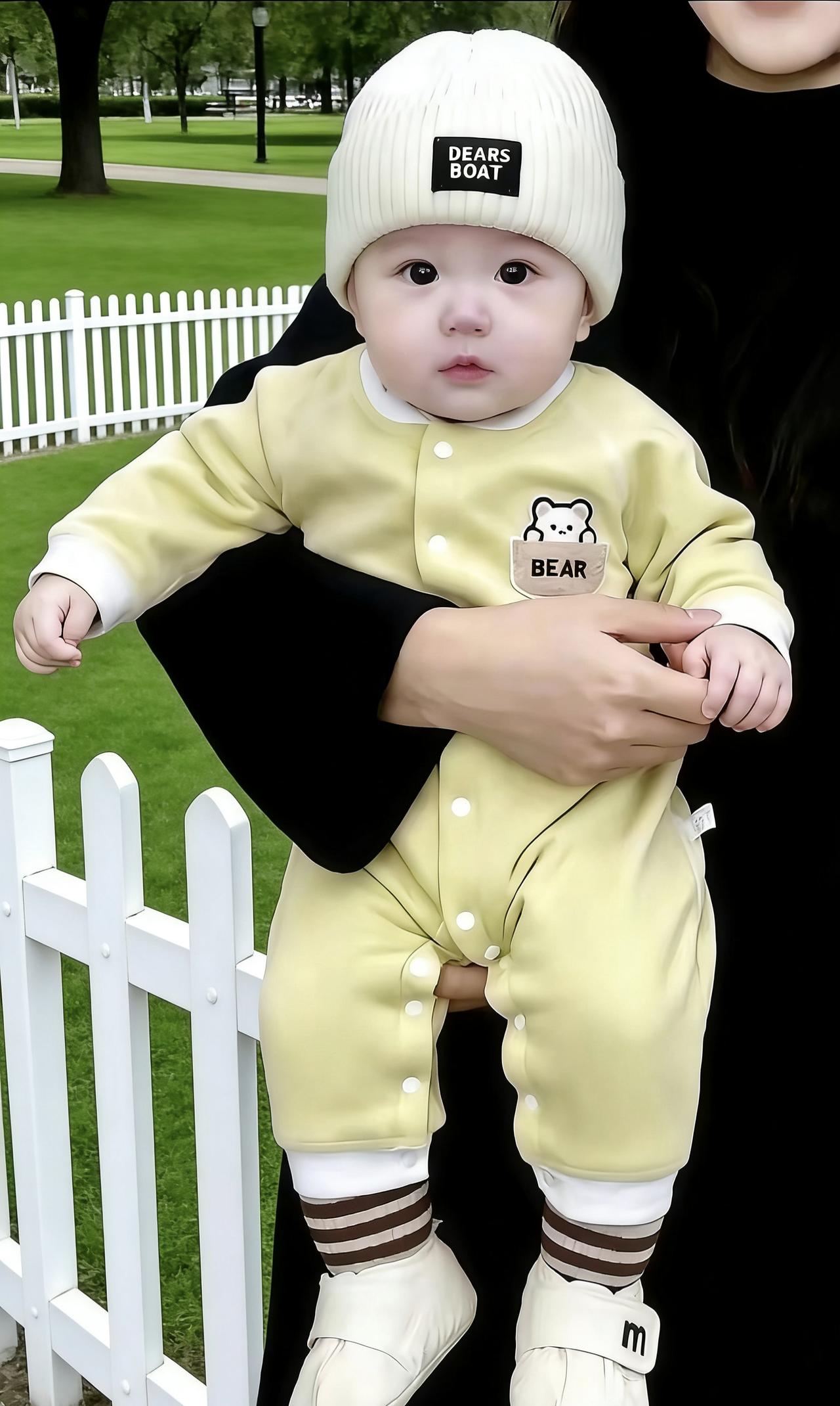 这个可爱的孩子，未满周岁痛失双亲，父亲是消防员为了救火献出了年轻的生命，母亲思念