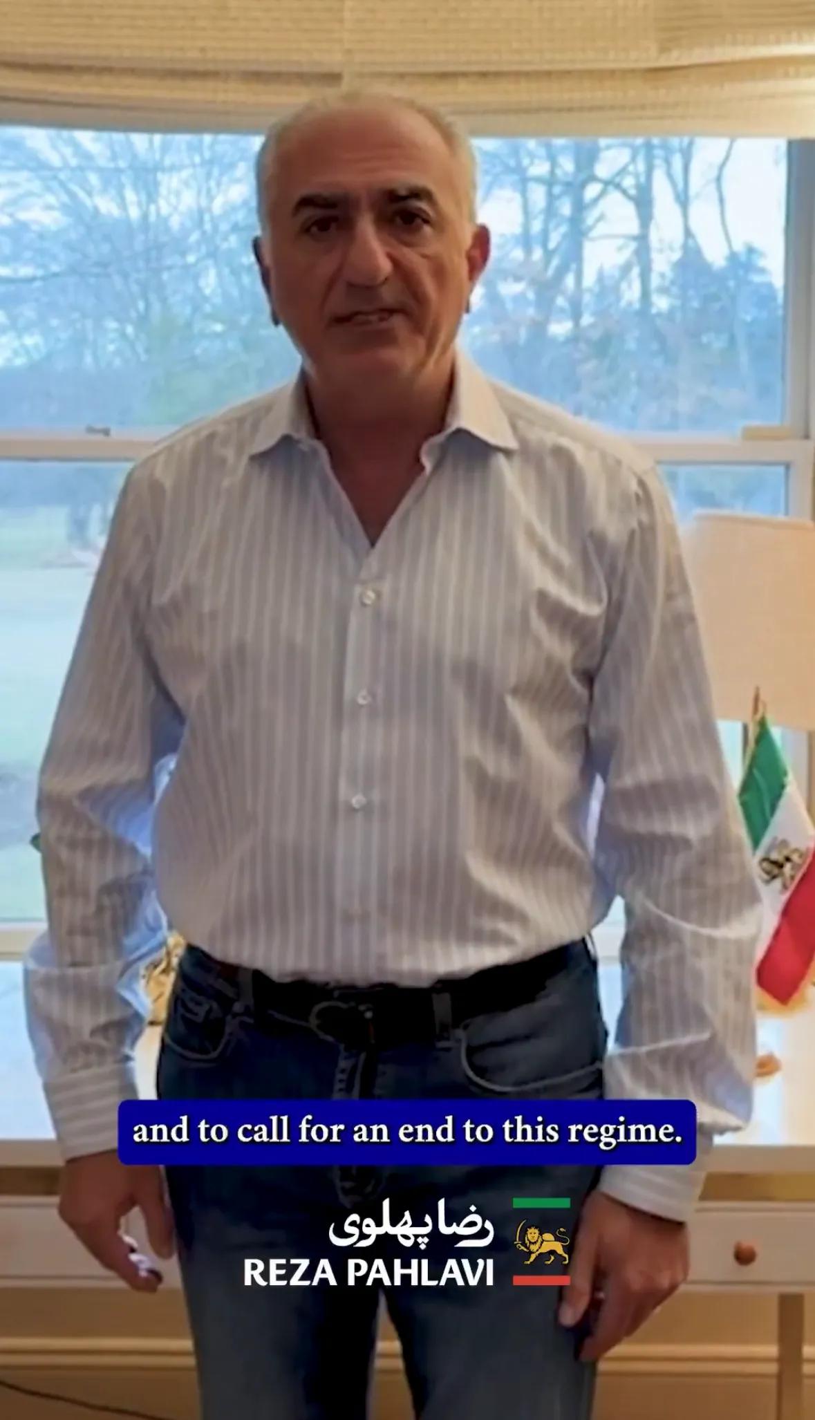 伊朗流亡王储巴列维（RezaPahlavi）向伊朗发送了2条信息：一是呼