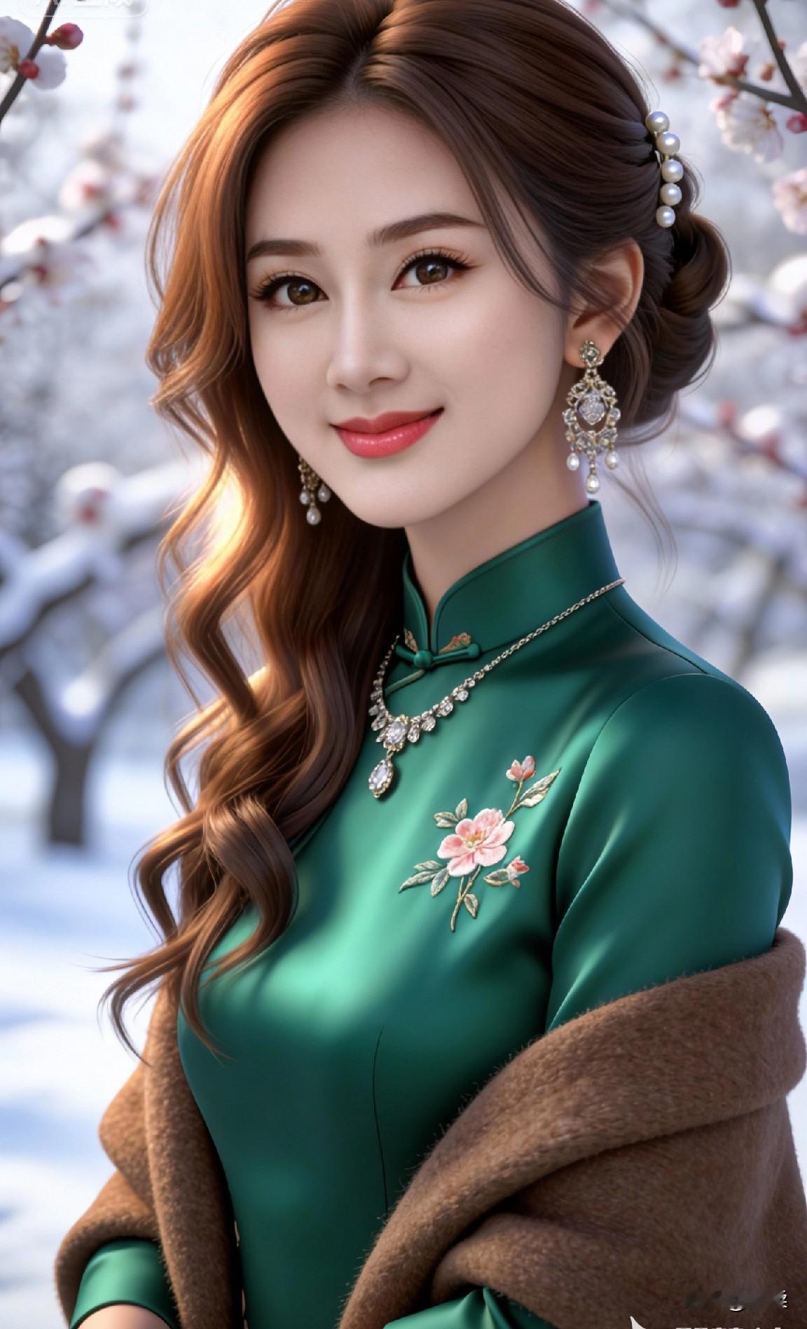 旗袍是流动的东方诗行，将东方女性的美藏于一领一襟、一扣一摆间。它不张扬却极具张力