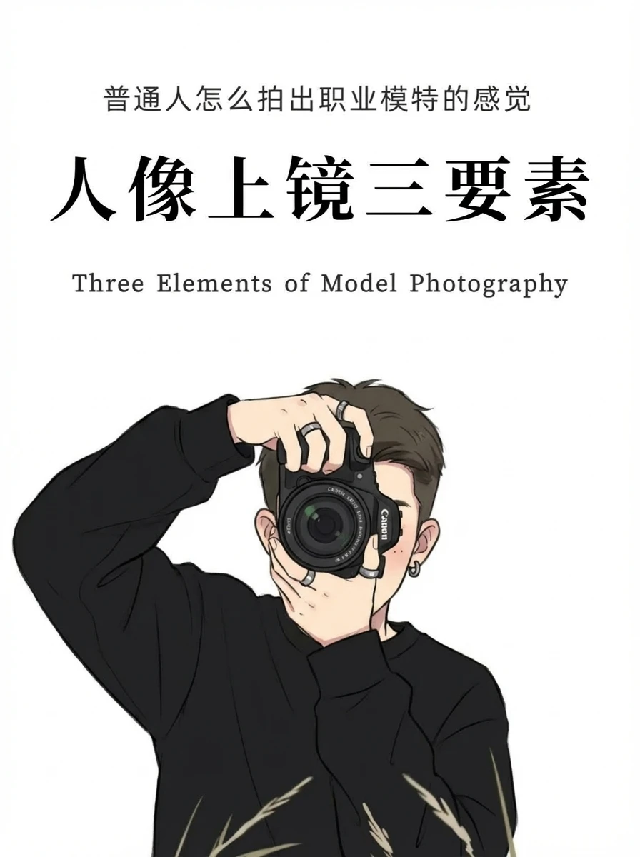 普通人怎么拍出职业模特的感觉、人像三要素