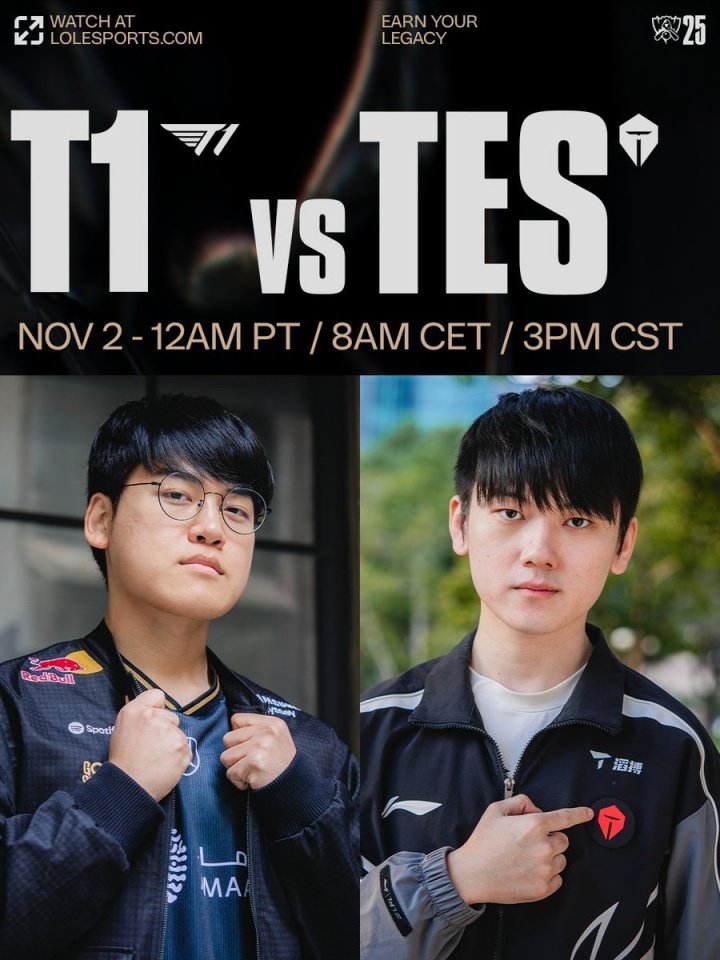 今天能否创造历史？下午15点四强半决赛TESvsT1：TES输则LCK提前锁定S