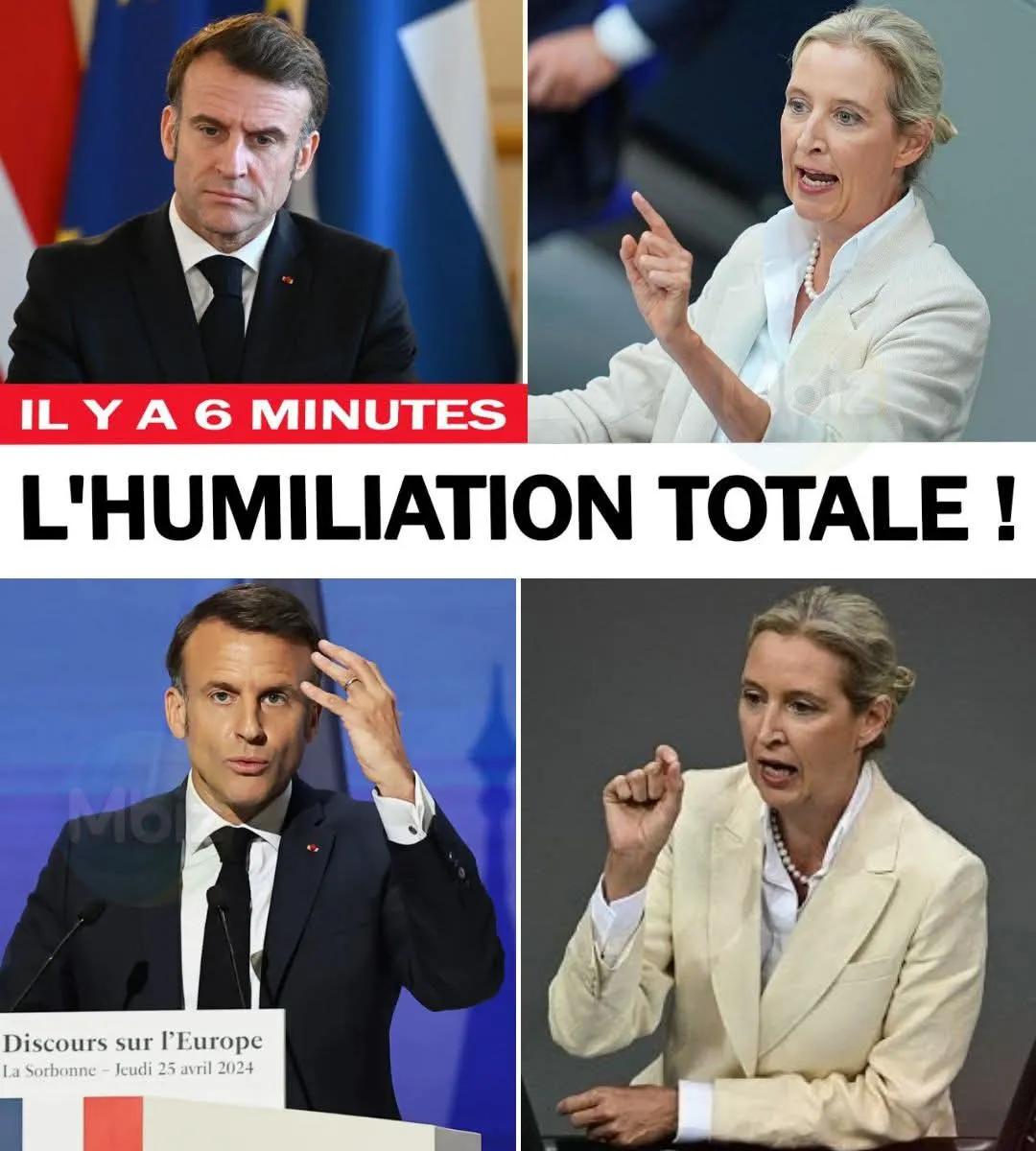 🚨🚨紧急RCWBtv：柏林发生惊人事件-爱丽丝·魏德尔猛烈抨击马克龙：