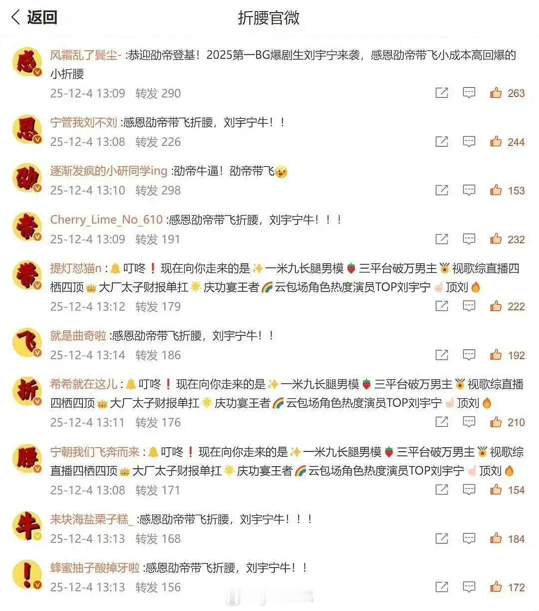 宇宁s怎么在折腰官博麻辣祖儿？？？折腰一开始路透就是祖儿美貌出圈，预告里大家最期