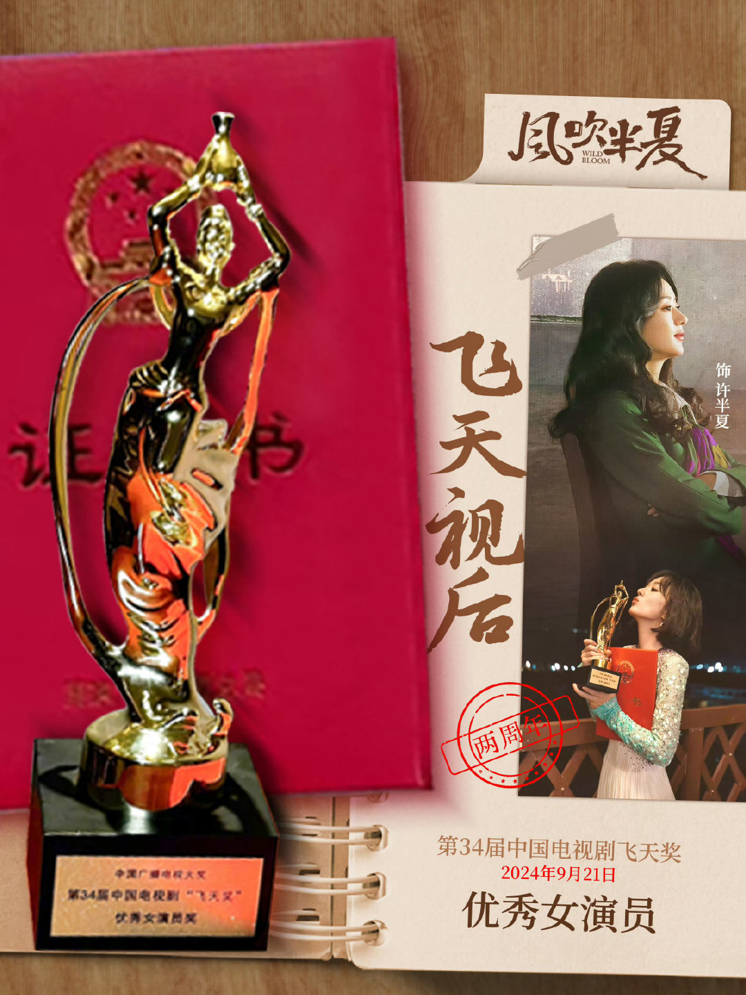 #近五届飞天奖获奖女演员#什么都是虚的只有手里的奖杯荣誉才是伴随一生的就算以后赵丽颖老了不拍戏了奖项