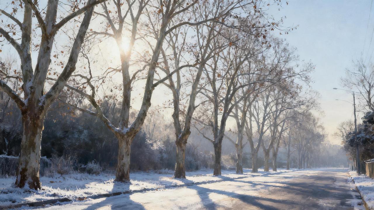 冬日的清晨总裹着一层薄霜，推开窗，冷冽的空气扑面而来，却带着格外清透的凉意。街道