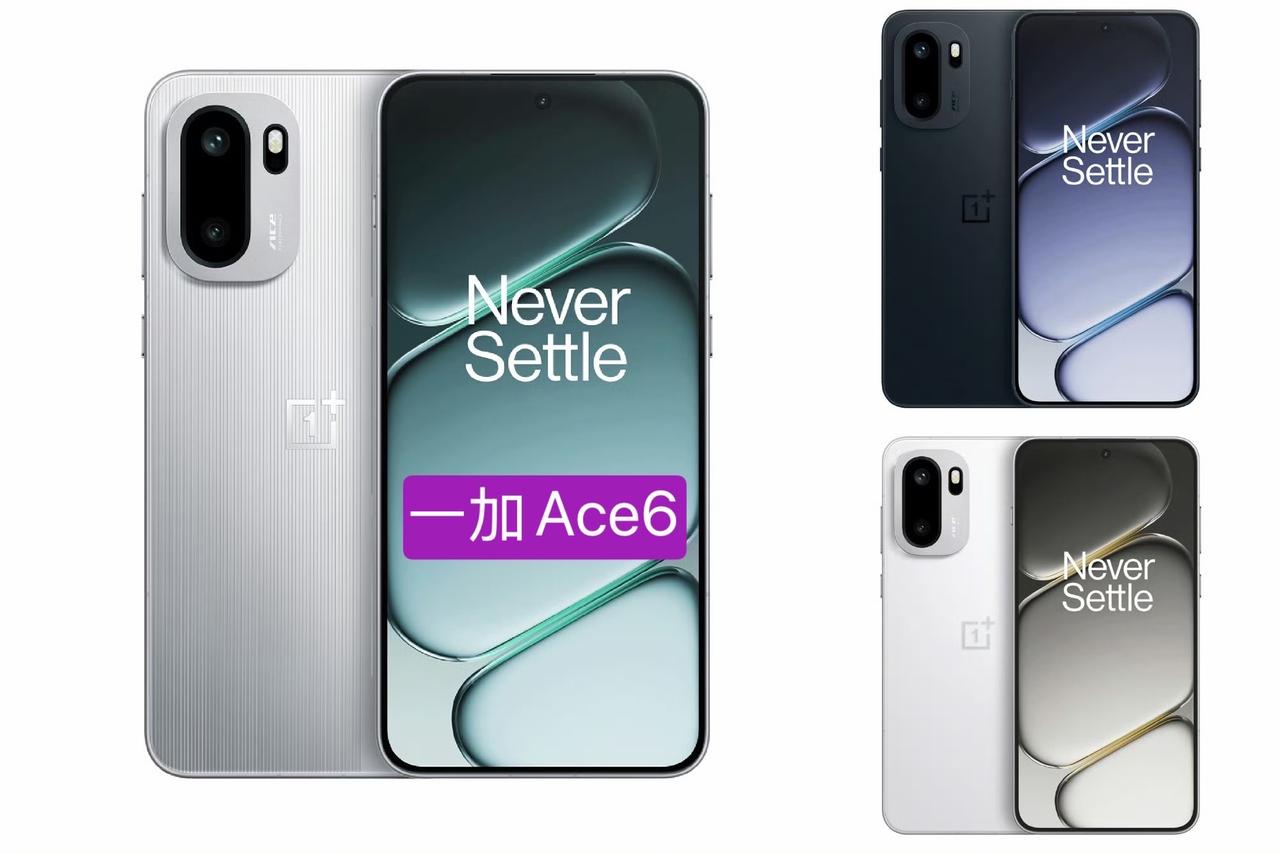 一加Ace6定档10月27日上市，现已官宣三款配色，分别是快银、闪白和竞黑，后置