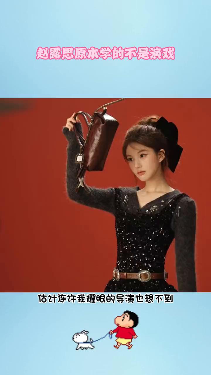 赵露思原本学的不是演戏。估计连许我耀眼的导演也想不到，当初只是请赵露思出演剧里