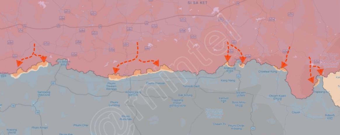 泰国柬埔寨又打起来了，准确的说是泰国在胖揍柬埔寨，双方的实力摆出来，您就一目了然