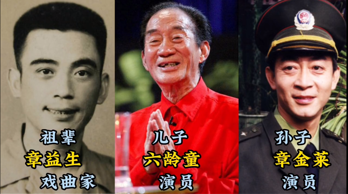 六小龄童，父亲和儿子都是演员。黄宏，父亲和女儿都是演员。潘长江，父亲和女儿都