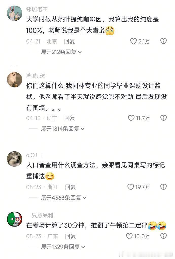 各个专业的天才​​​