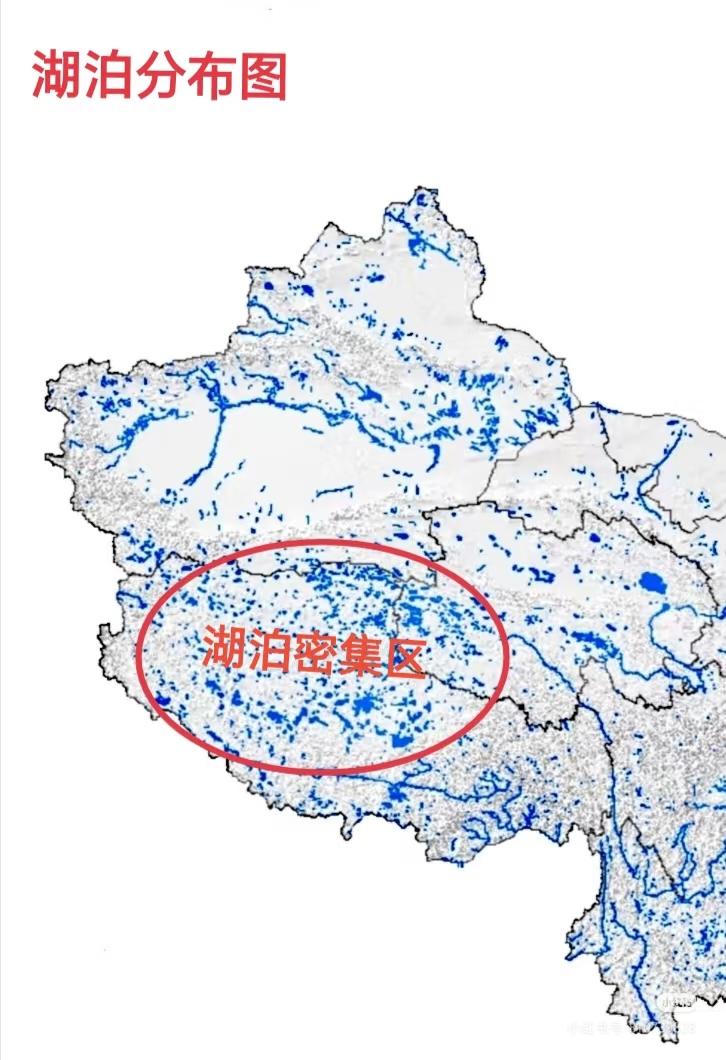 青藏高原湖区是全国湖泊的密集区，更在世界上都堪称一项湖泊分布的奇观。一直以