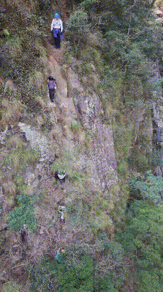 这才是真正的“玩命式”徒步！隔着屏幕腿都软了！刷到前几天发生的事，直接让我屏住