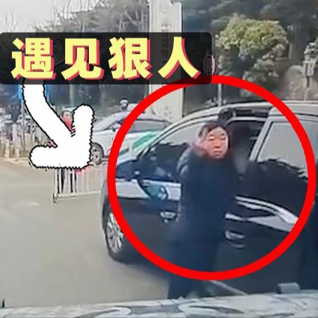 昆明女子停车挡路遇司机鸣笛提醒后竖中指挑衅，结果遭后车撞击！近日昆明斗南花市