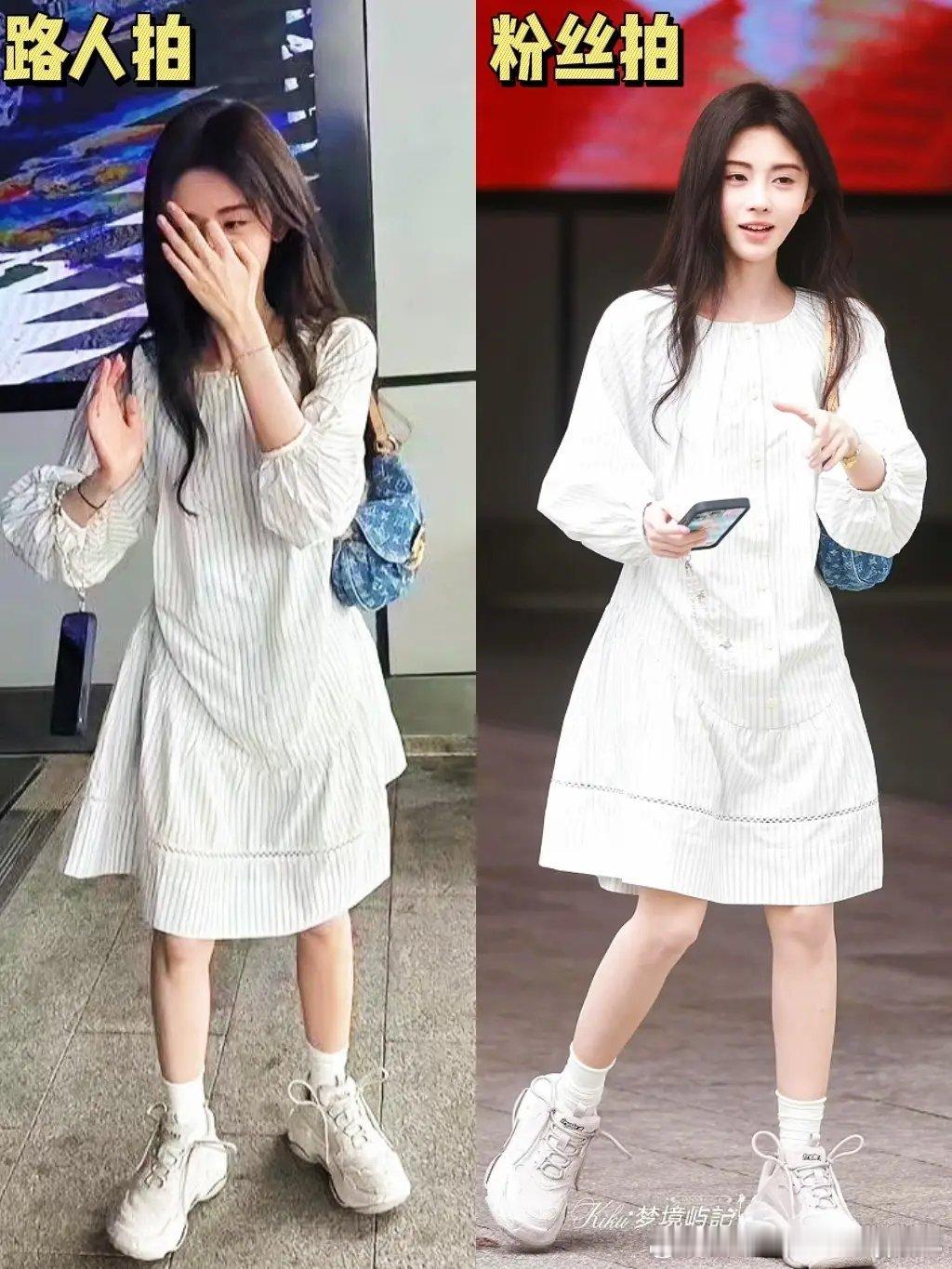 鞠婧祎到底多高？粉丝拍的也一般啊。。
