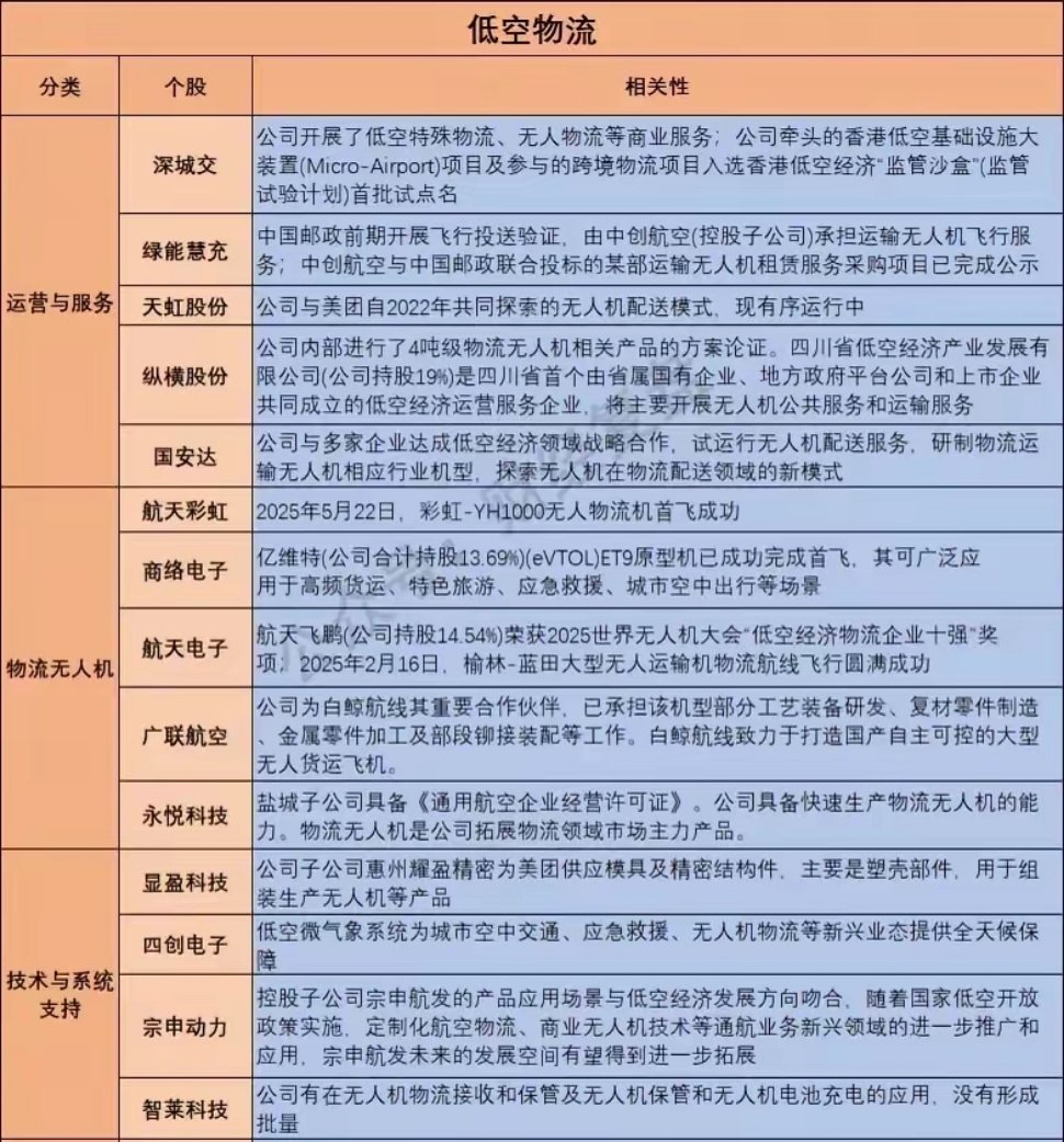 低空物流产业链核心（建议查看）一、运营服务领域1.深城交（300925）-核