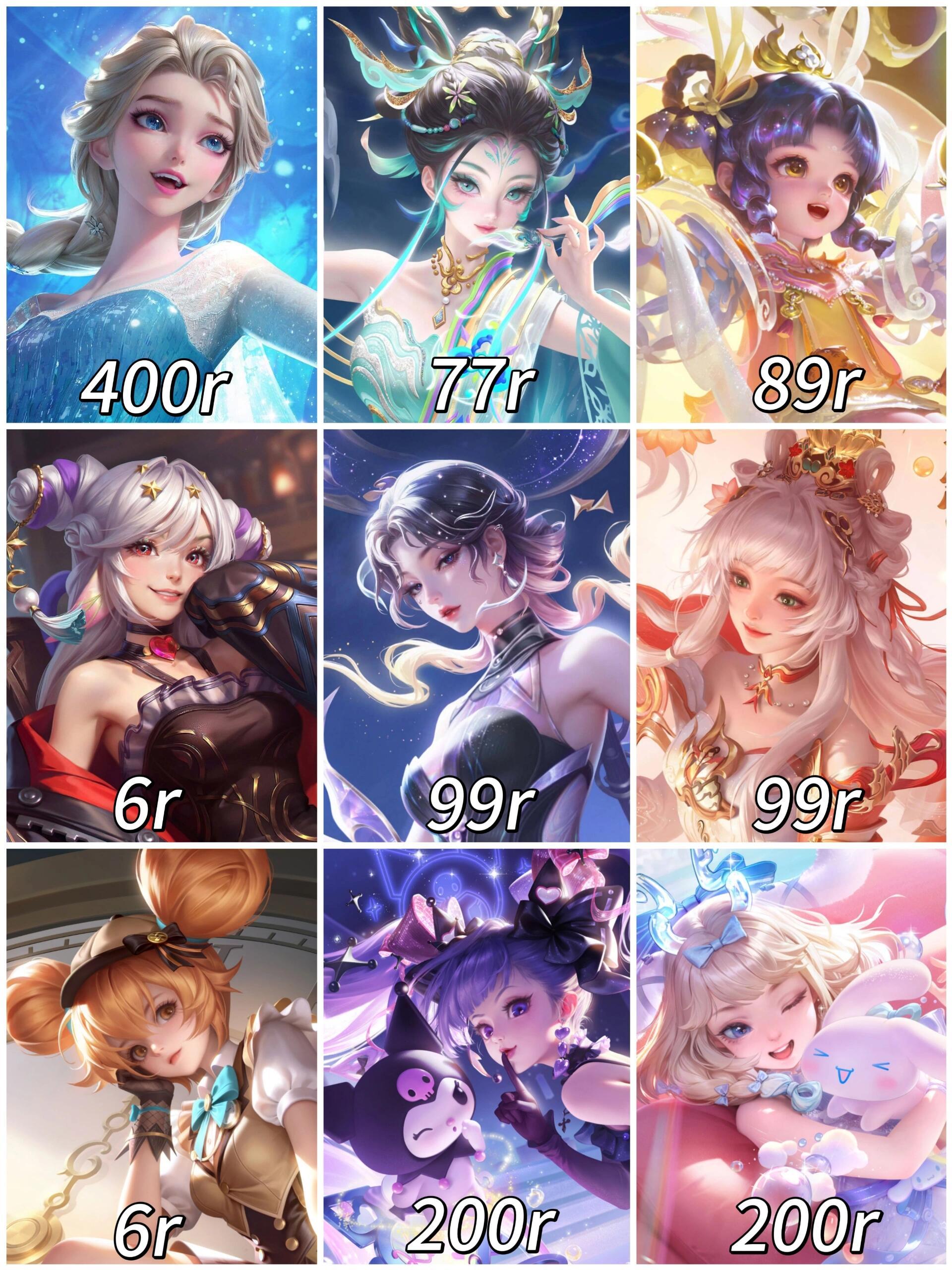 都说小王圈女玩家米，可今年女玩皮出得很少[吃瓜]今年目前为止出了54款皮肤，女玩