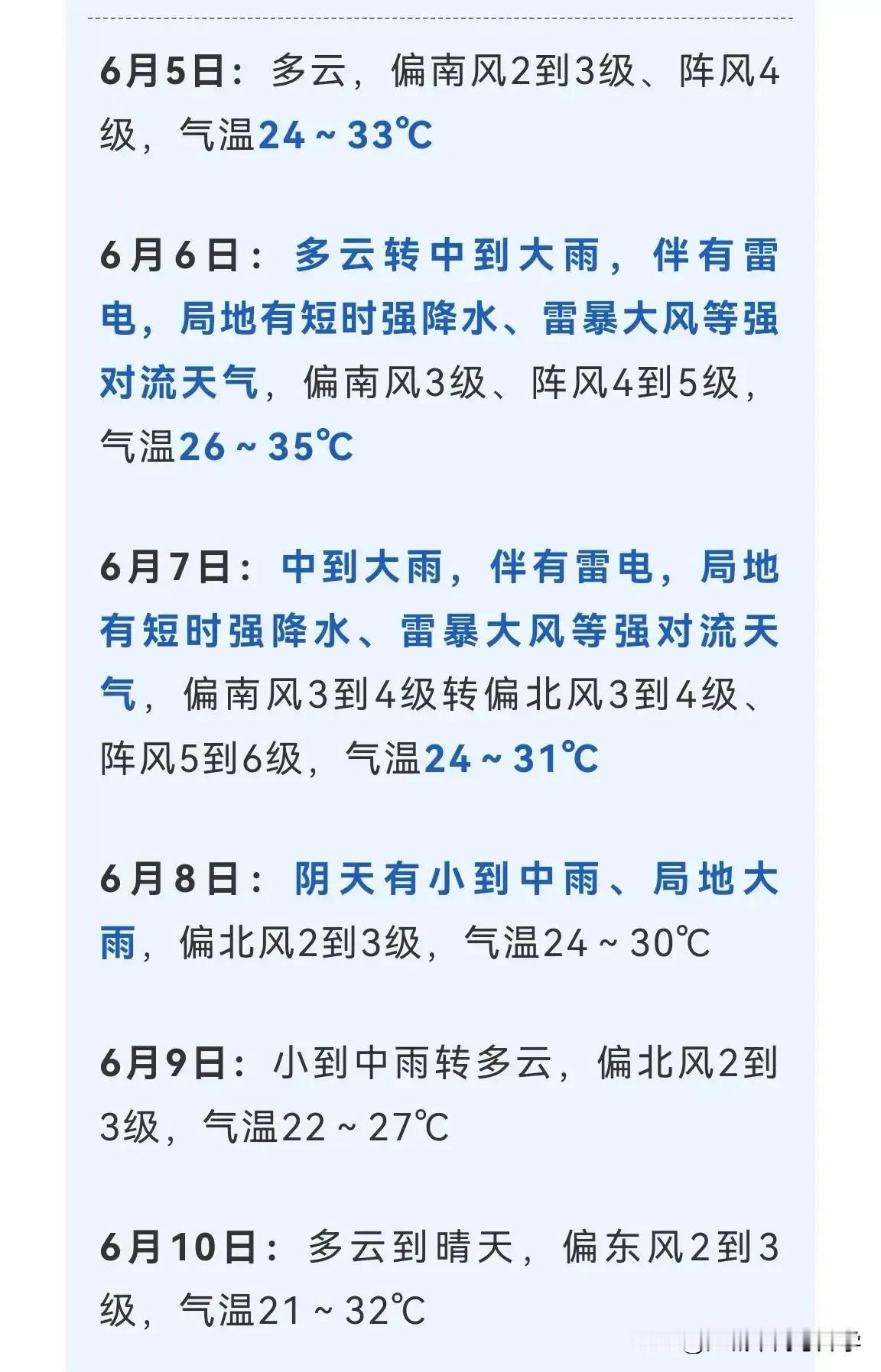 2025湖北高考三天都有雨，需要注意防范，高考自从7月改到6月后，确实没有7