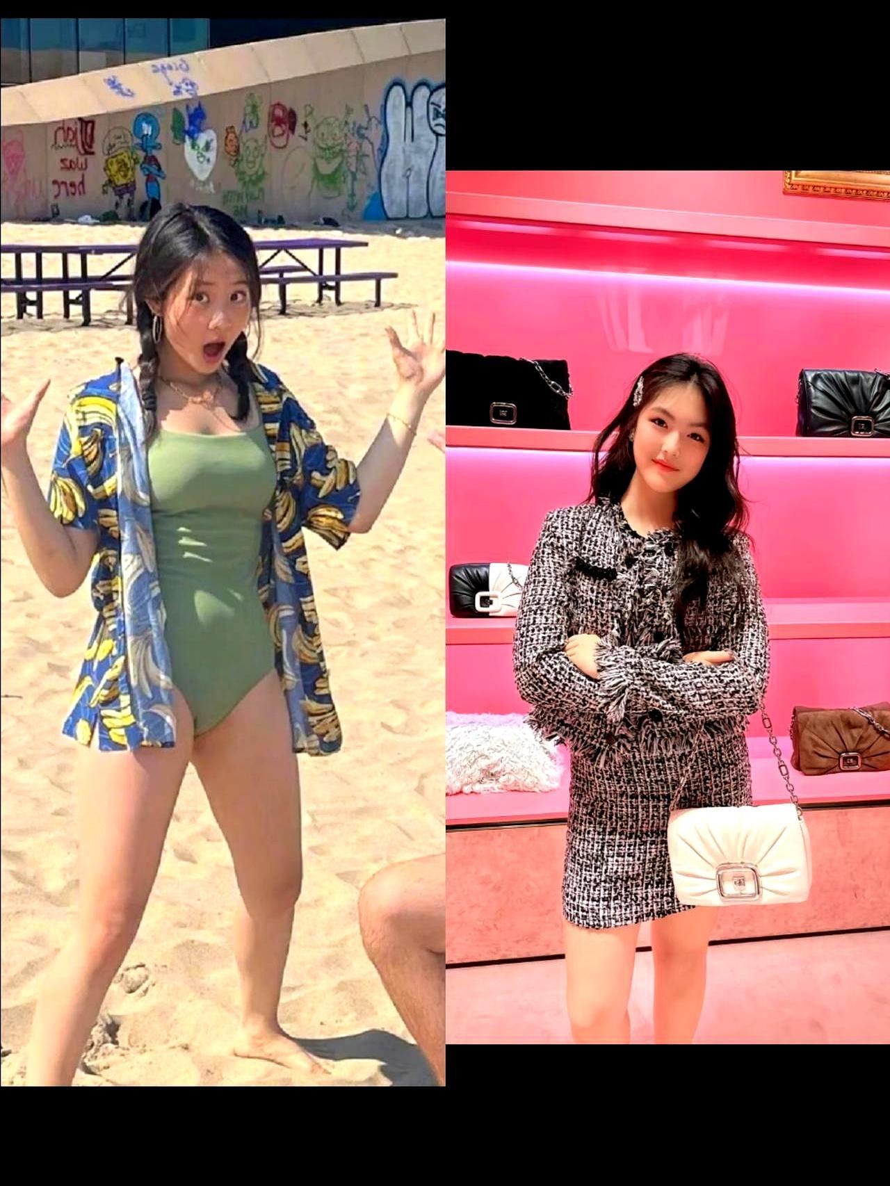 黄磊的女儿，终究和李湘的女儿，走上了两条路。李湘的女儿在英国，出门助理开道