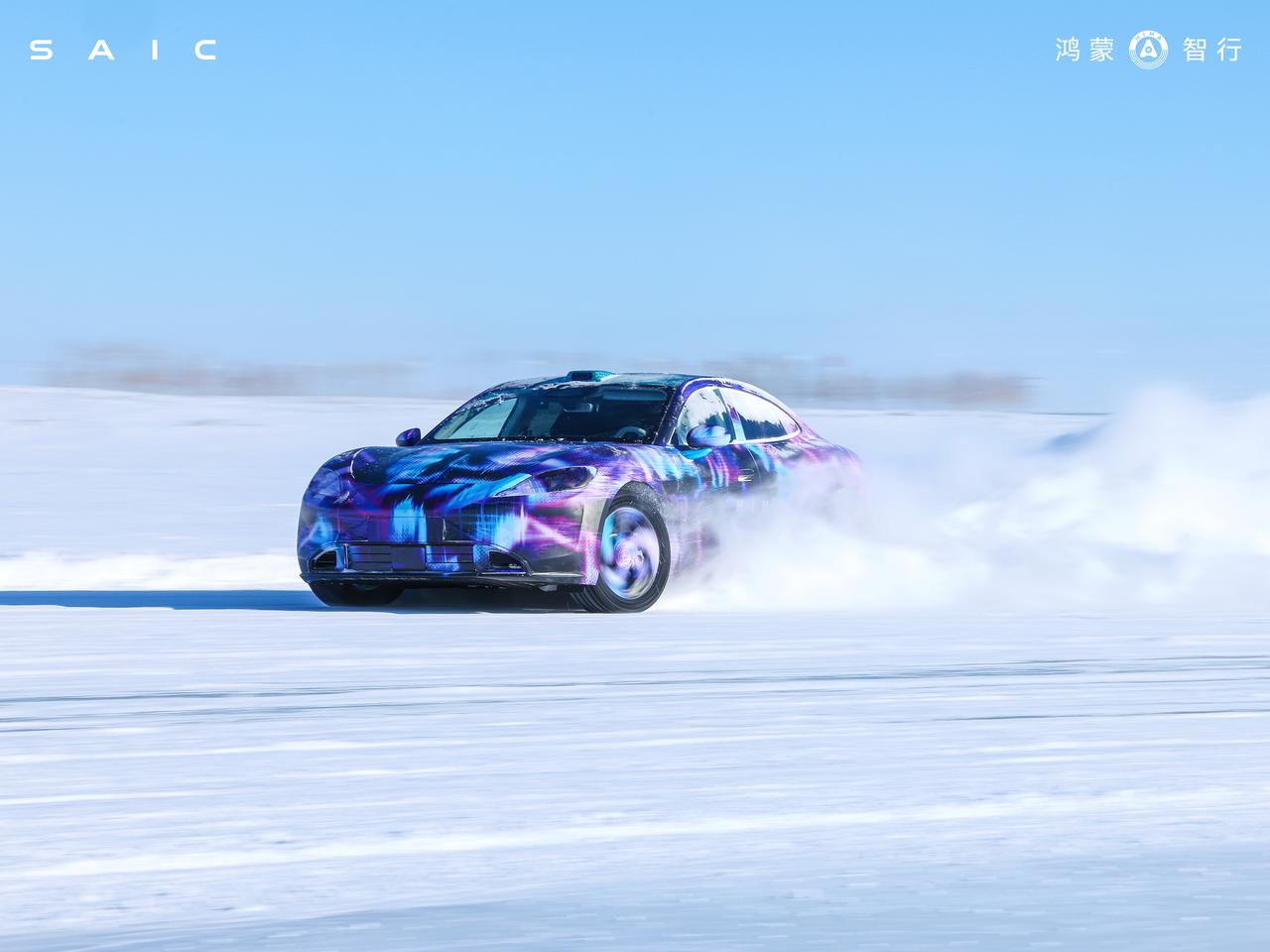 尚界Z7冰雪炫技揭秘,华为上汽联手打造的高端轿跑颠覆认知仔细研究了冬测视频,从