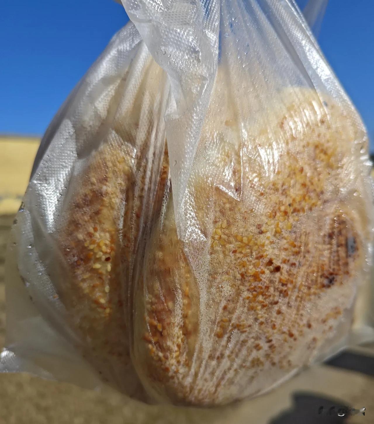 高炉烧饼铺那叫一个火！排了老半天才买到，买了6个，花了10元钱。那烧