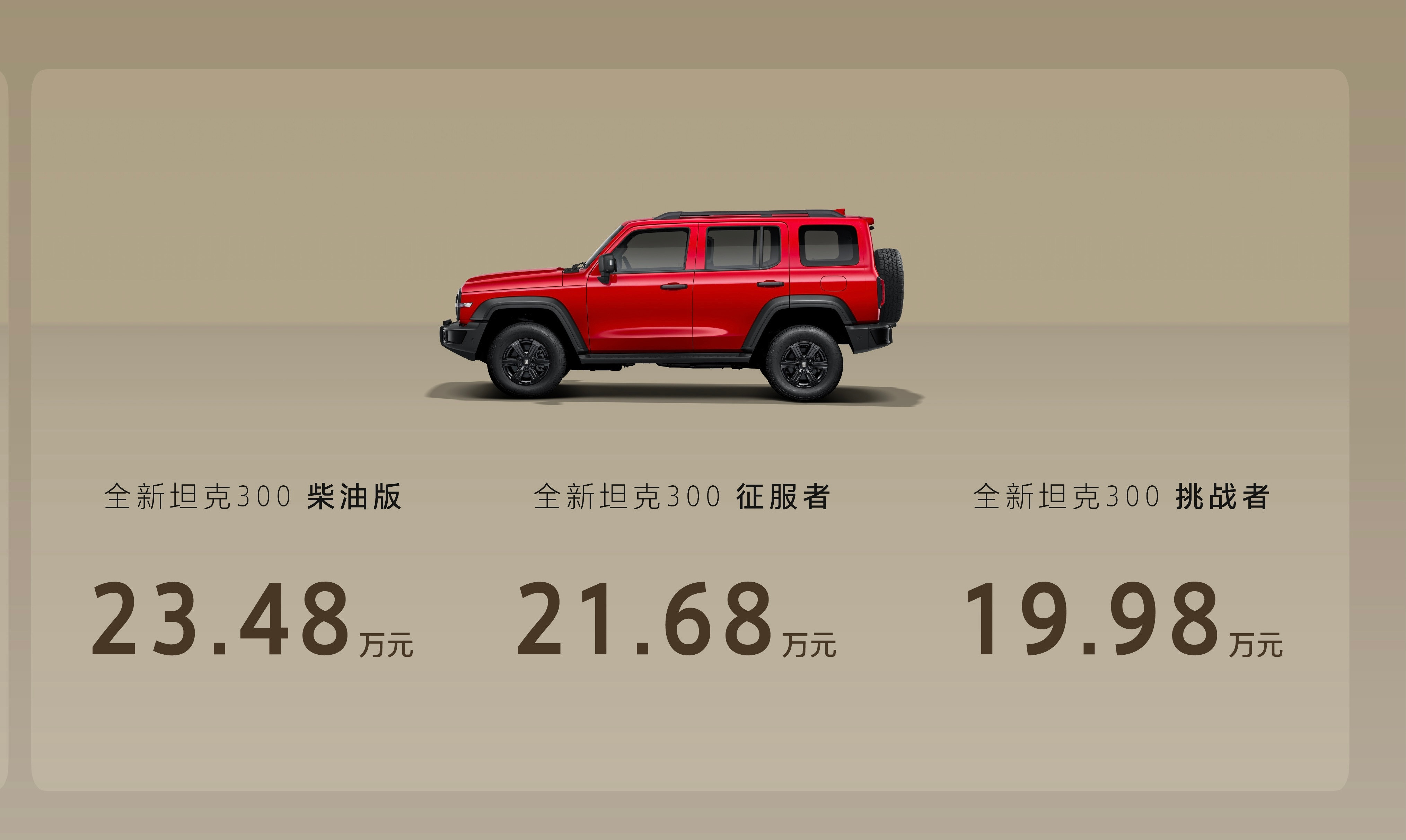 中国汽车产业发展至今的里程碑车型，坦克300必须算一个。这车凭借着出色的越野能力