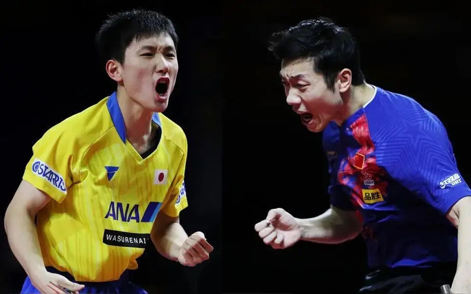 张本智和职业生涯的七位克星：1、对许昕，8战8负，输球率100%2、对王楚钦，3