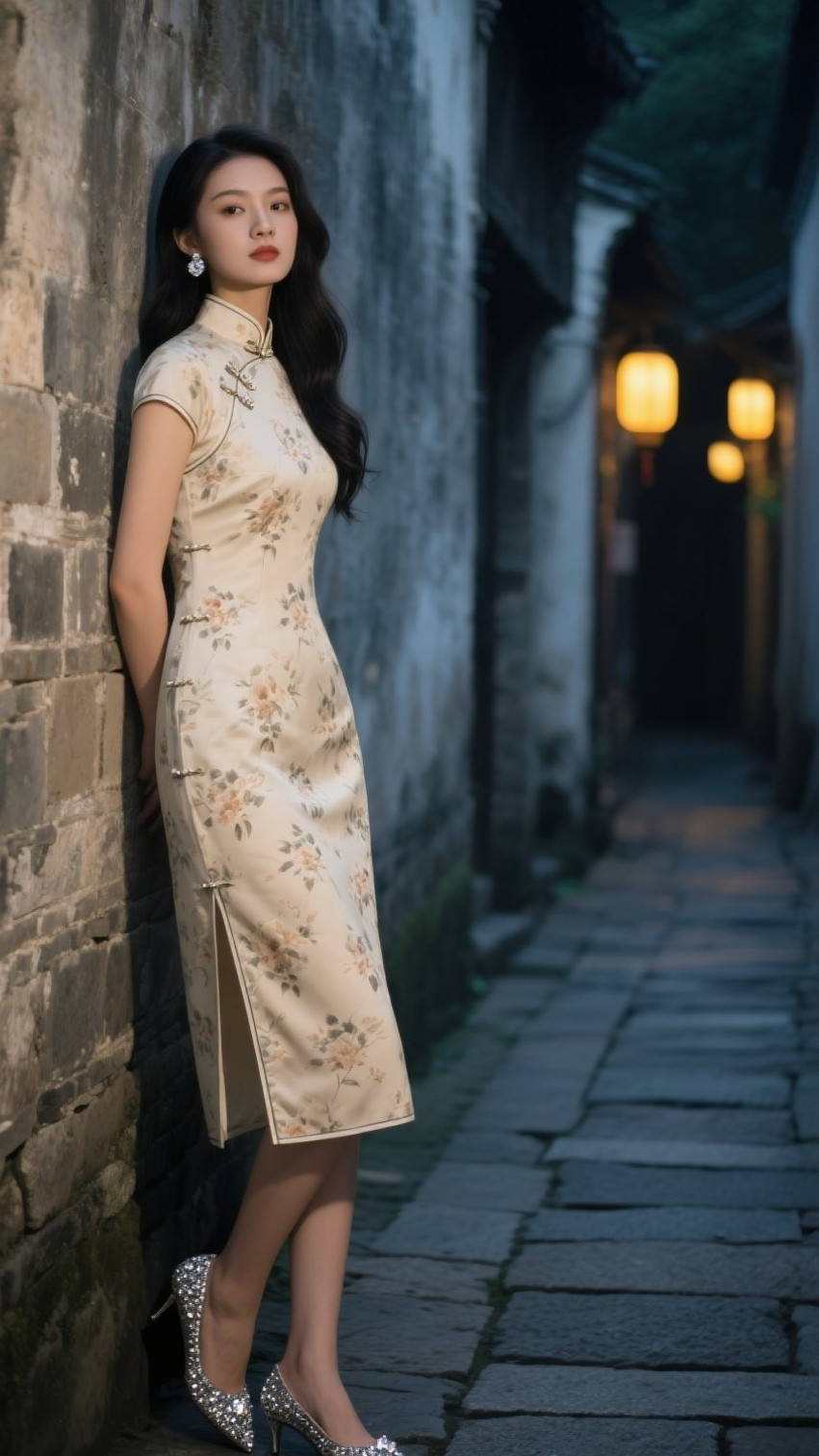 温婉少妇旗袍尽显优雅美女写真