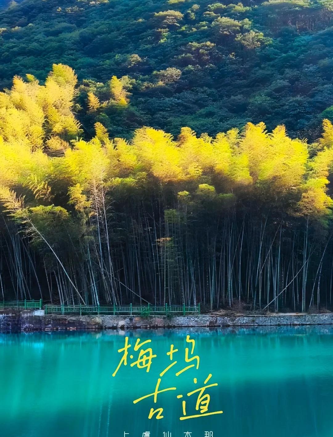 上海组队｜10.4梅坞古道，绿宝石上虞仙本那在绍兴有一条人少景美的古道满眼的