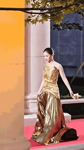 现在全网最尴尬的就是王子文了吧本来穿的美美的走红毯万万没想到，刚走两步一个踉