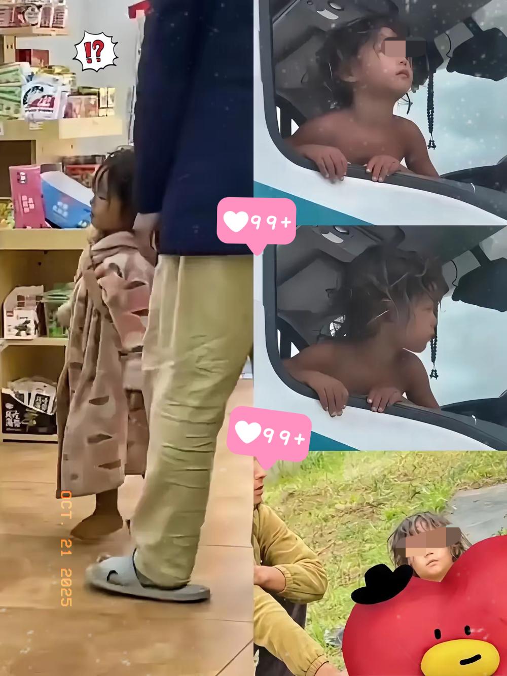 千万别被“野人小孩”的父亲骗了！孩子全身黑得均匀，还模仿犬类动作，这根本不是“