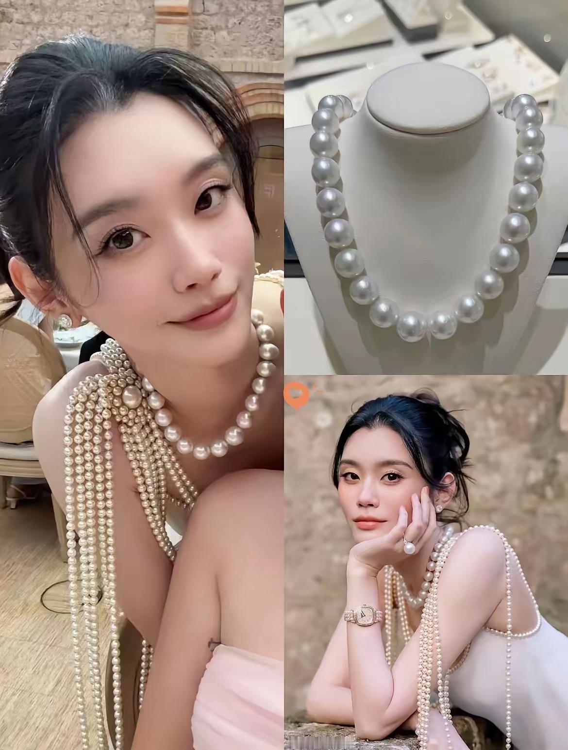 何猷君家说的再高大上四太也没有拿出什么像样的首饰给奚梦瑶啊，一串珍珠项链营销的