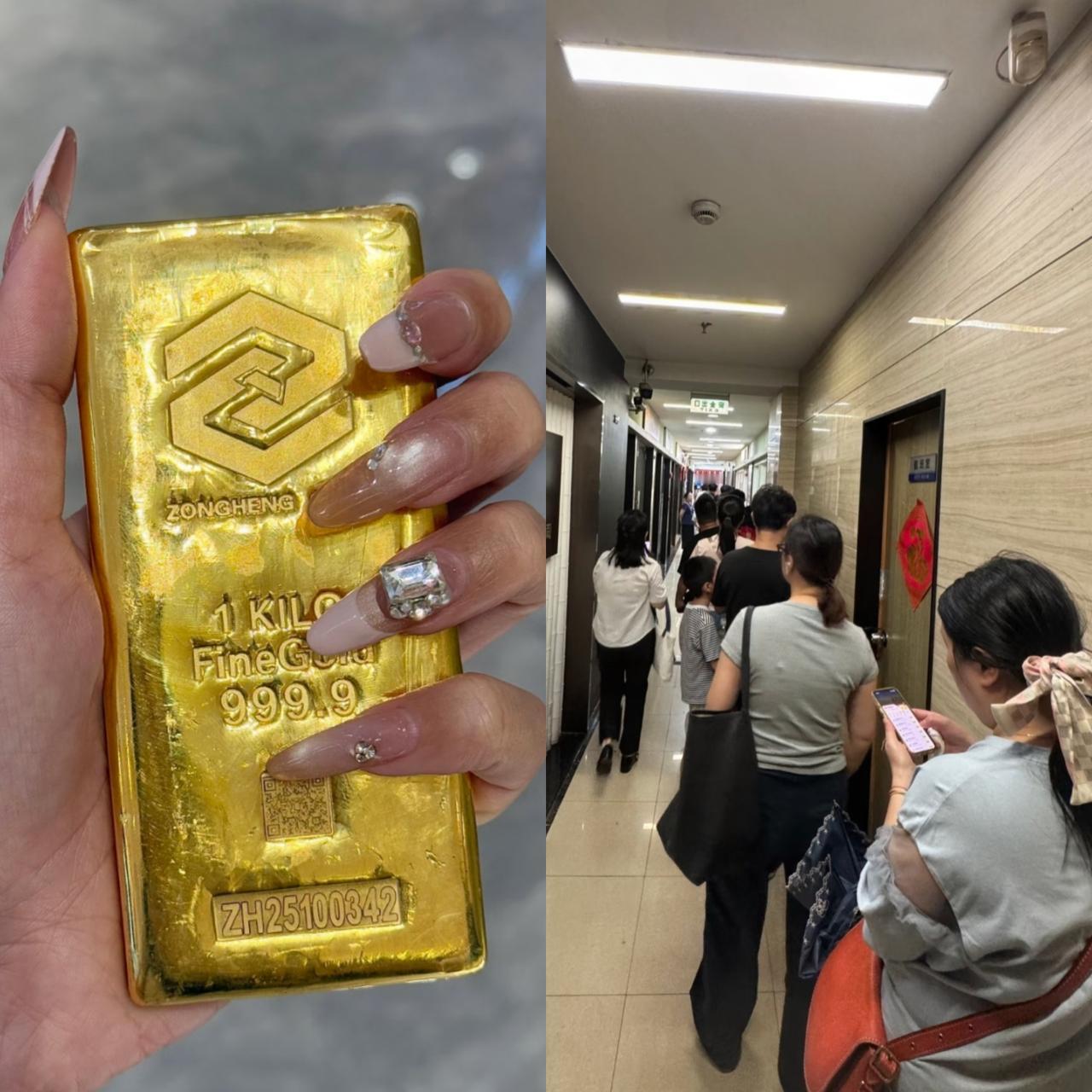 黄金税收新规实施的第5天，那些金店和一些回收的估计撑不住了，不是因为要降价，而