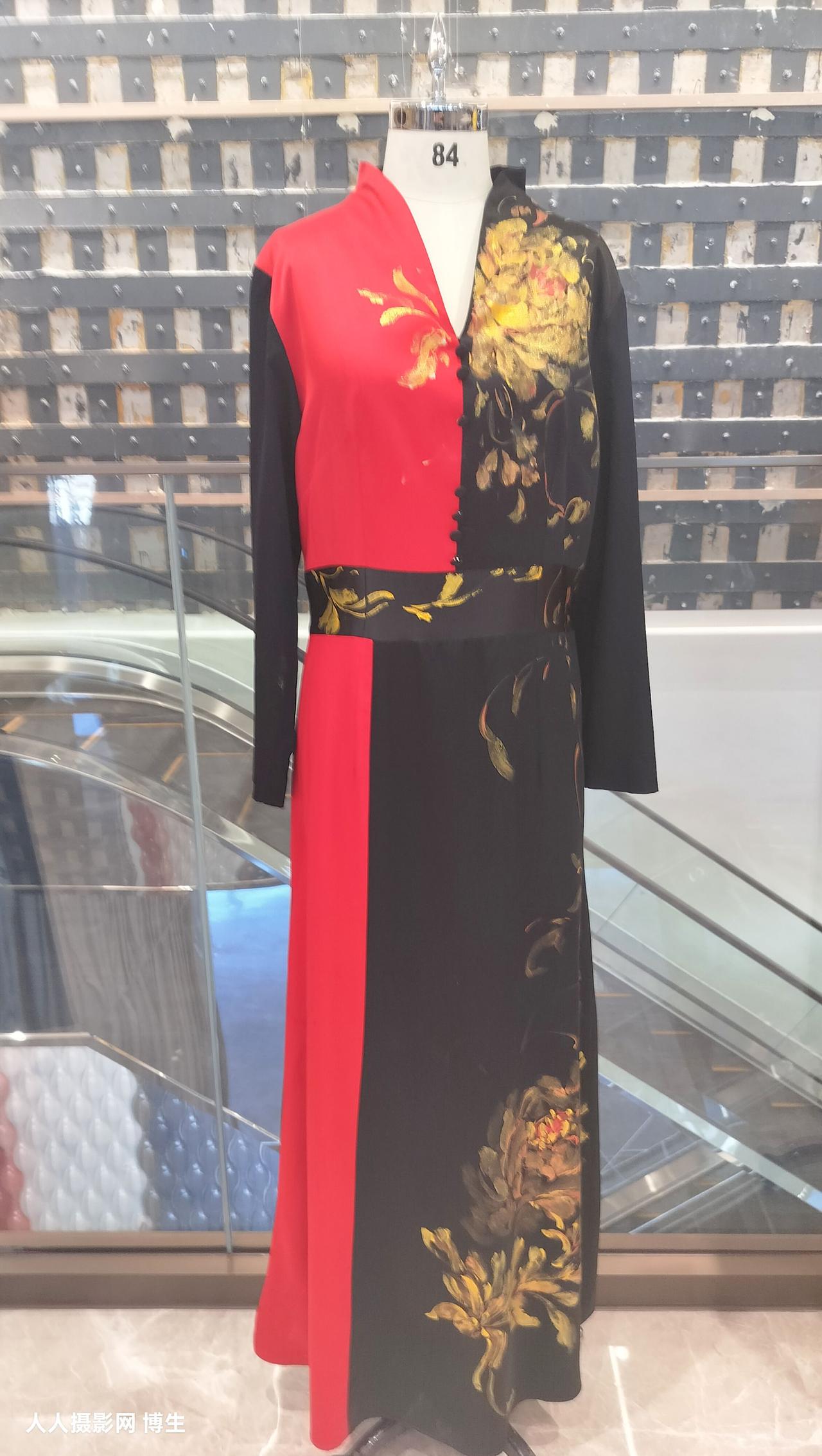 旗袍绘画中华服饰文化