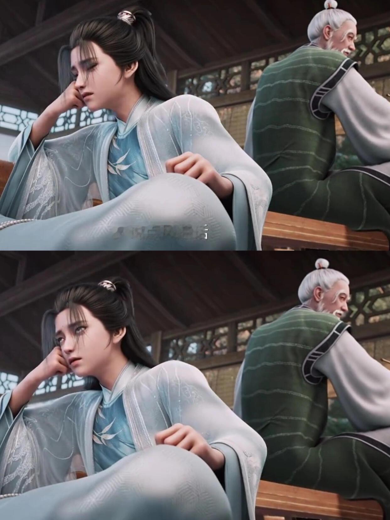 国漫大白鹅塑来了陈平安背剑，大白鹅背陈平安。这荒诞又动人的画面，是《剑来》独有的