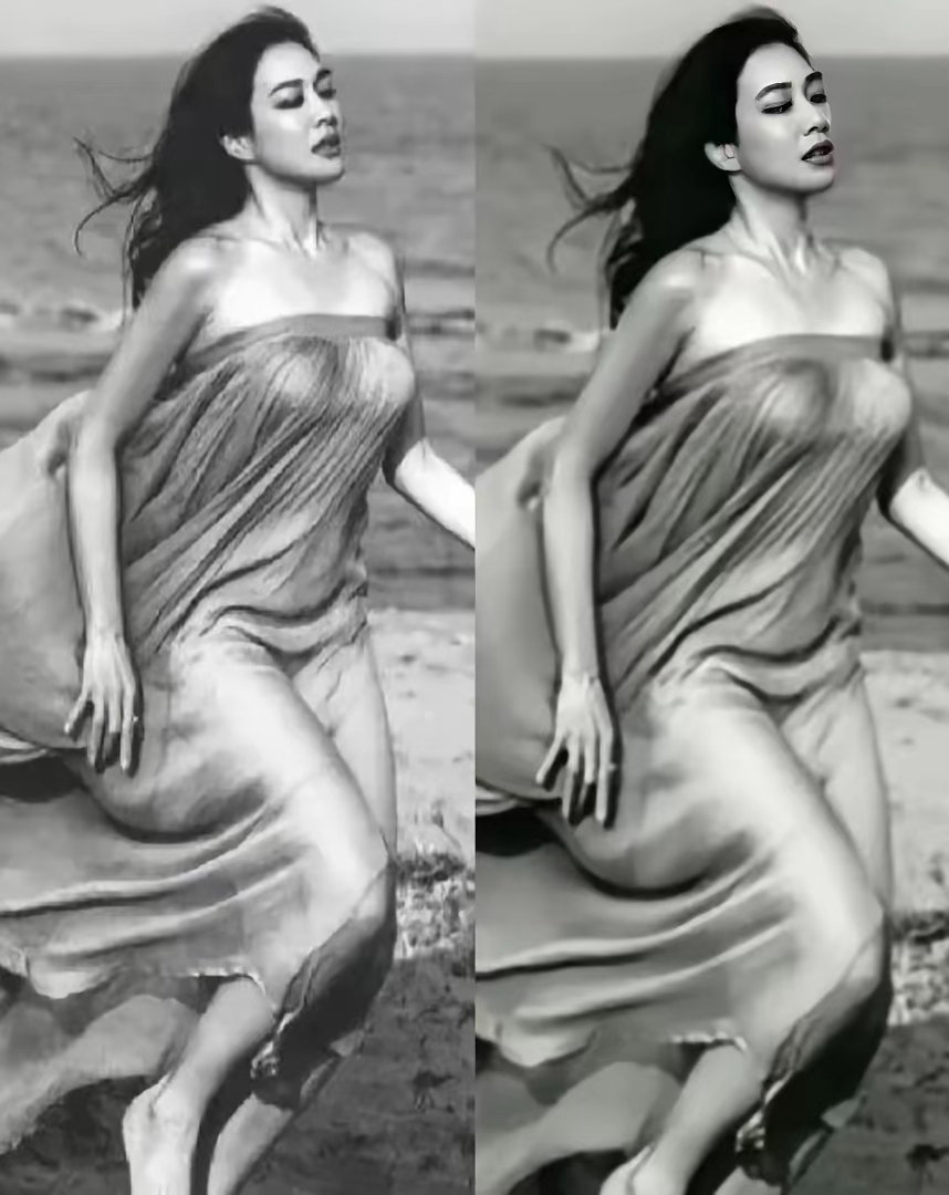 美女果然都是相同的，欧阳娜娜和钟丽缇这两组照片好像啊