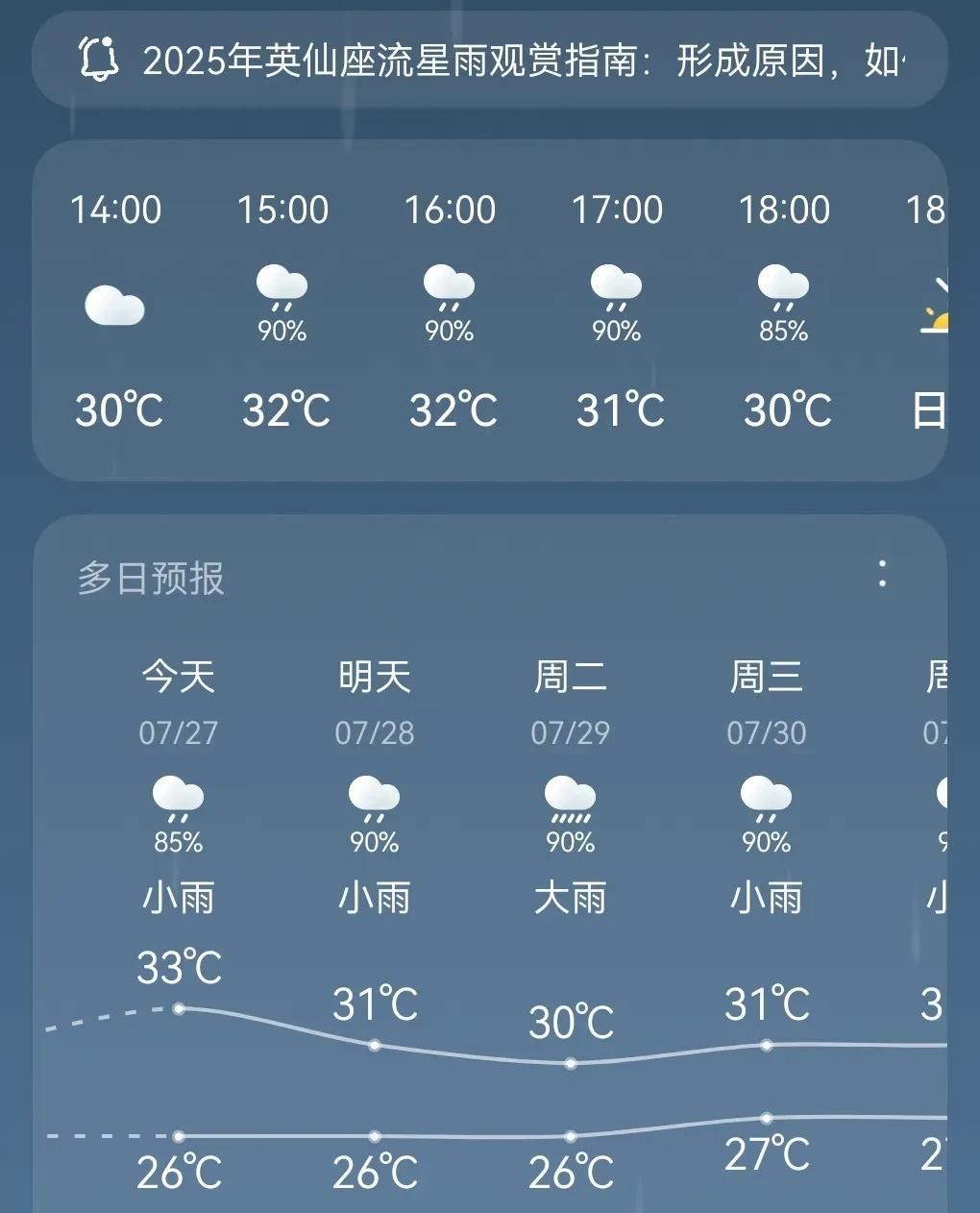 你们发现没？今年上海自进入三伏天后，不但不热，反而一天比一天凉快了，这两天几乎天