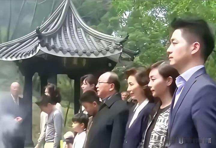 2017年，已经75岁高龄蒋孝严带着蒋万安等一家人，来到广西桂林马鞍山西凤凰岭下