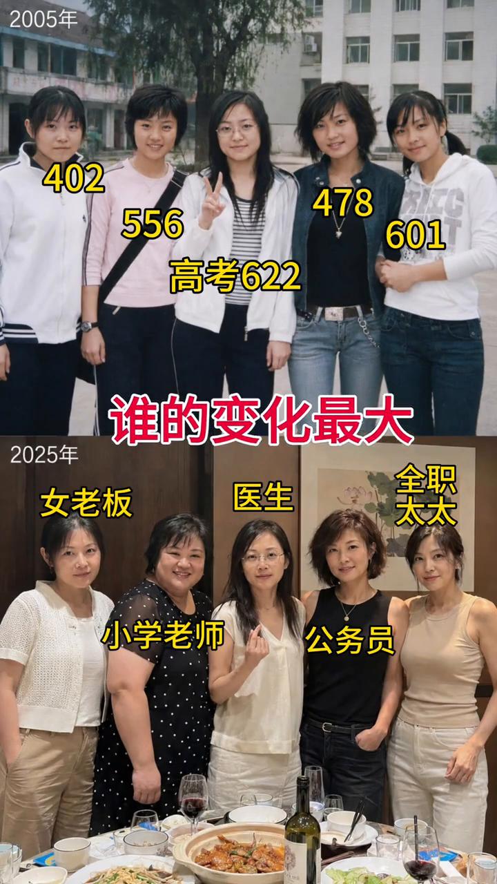 高考622，谁的变化最大？2025年，全职医生、女老板、太太、小学老师、公务员