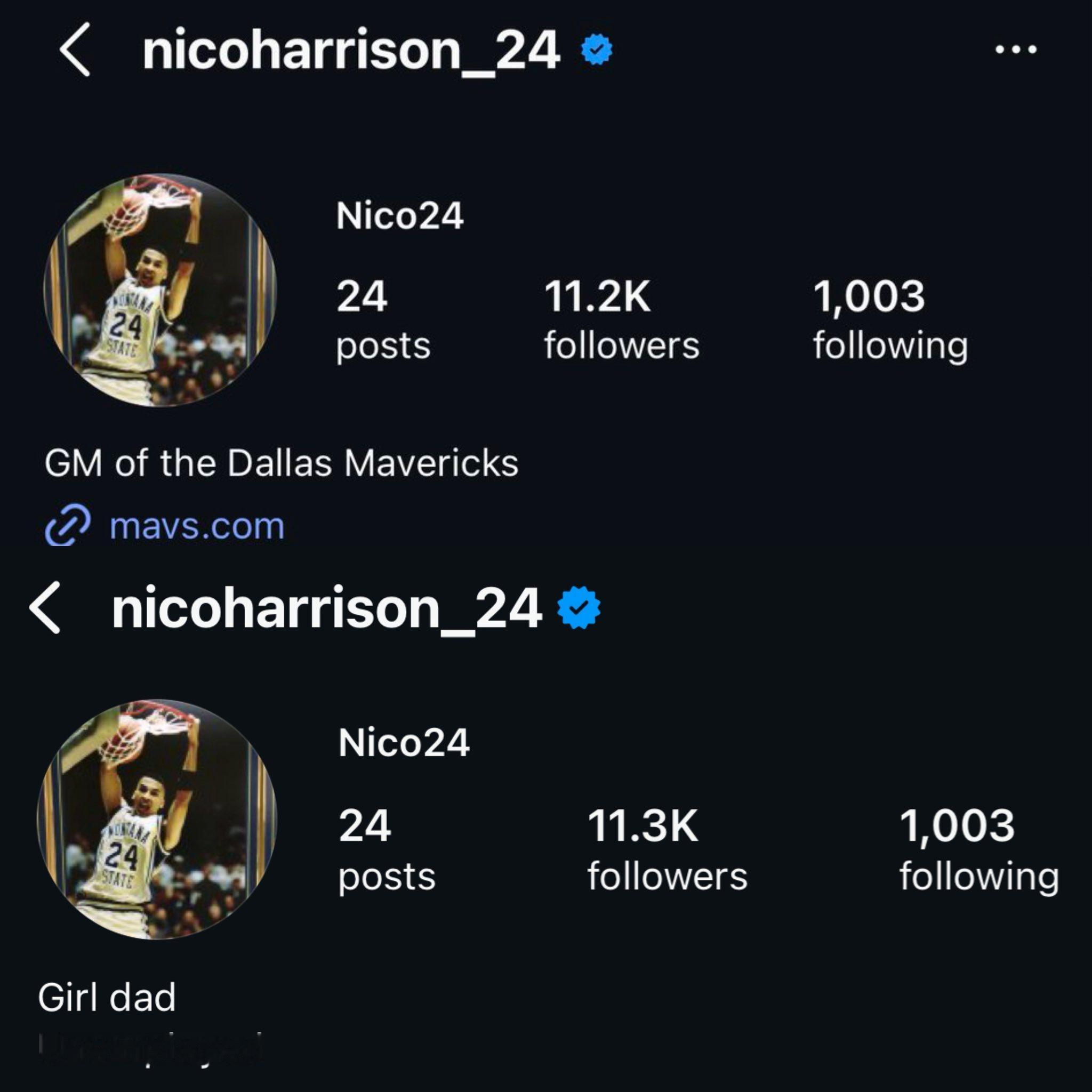 哈里森被解雇之后马上改了社媒简介