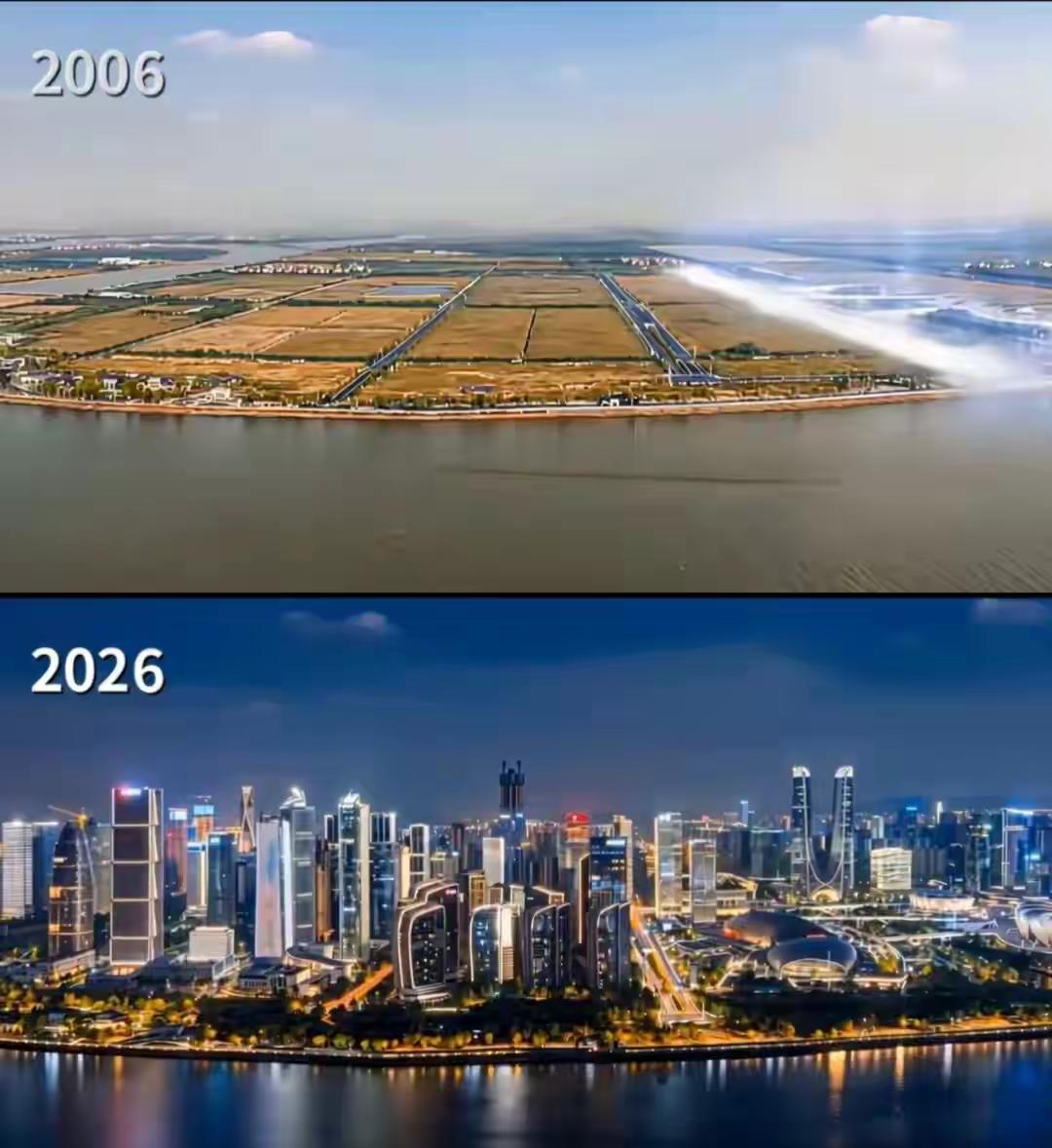 杭州，一座让“规划”变成“现实”的狂飙之城！20年前，有人指着钱塘江边一片荒芜