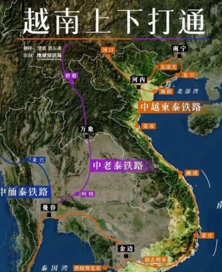 越南已经全方位无死角的彻底慌了！南北高铁一整套组合拳打完了，中国没上当，越南已经