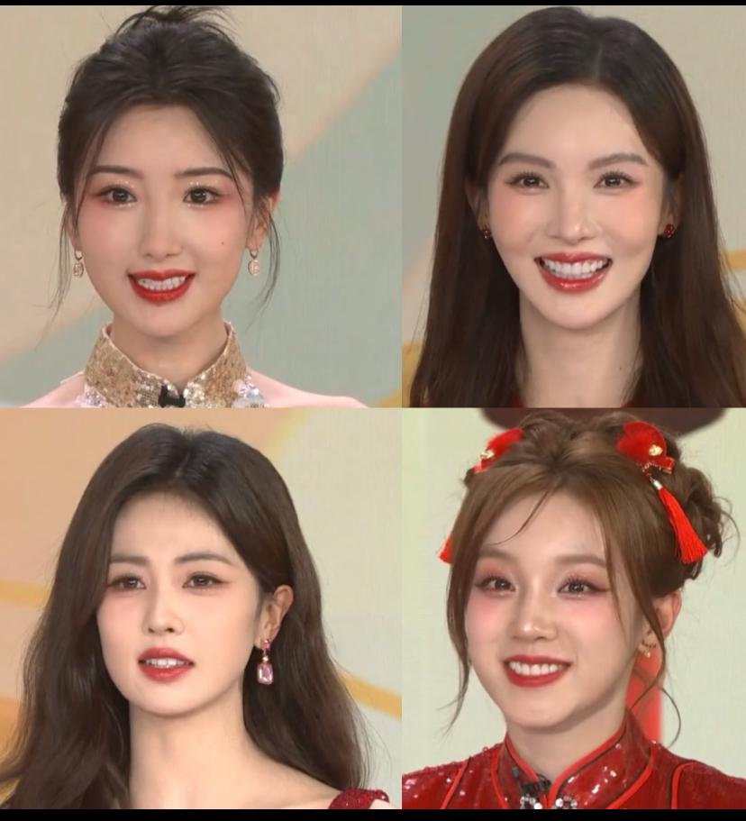 回看去年“春晚六美”这个节目，发现金晨无论是身形还是气质，都直接碾压了其他人。