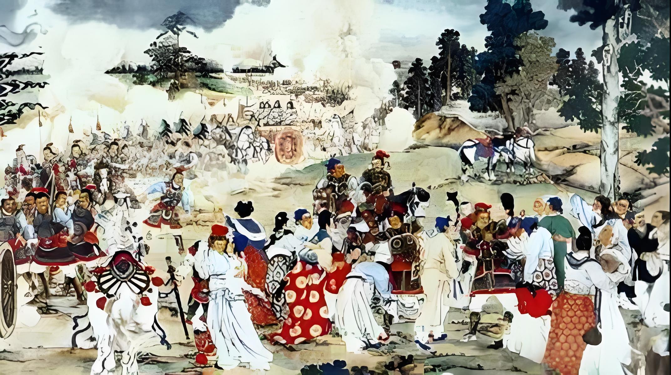 公元763年3月，吐番大军渡过渭水，突袭长安，代宗李豫连忙遣中书令郭子仪迎战。但