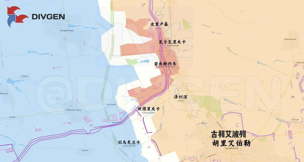 俄军东部集群在占领扎波罗热州的若夫特内韦之后，又在周边大幅扩展，占领了瓦尔瓦里夫