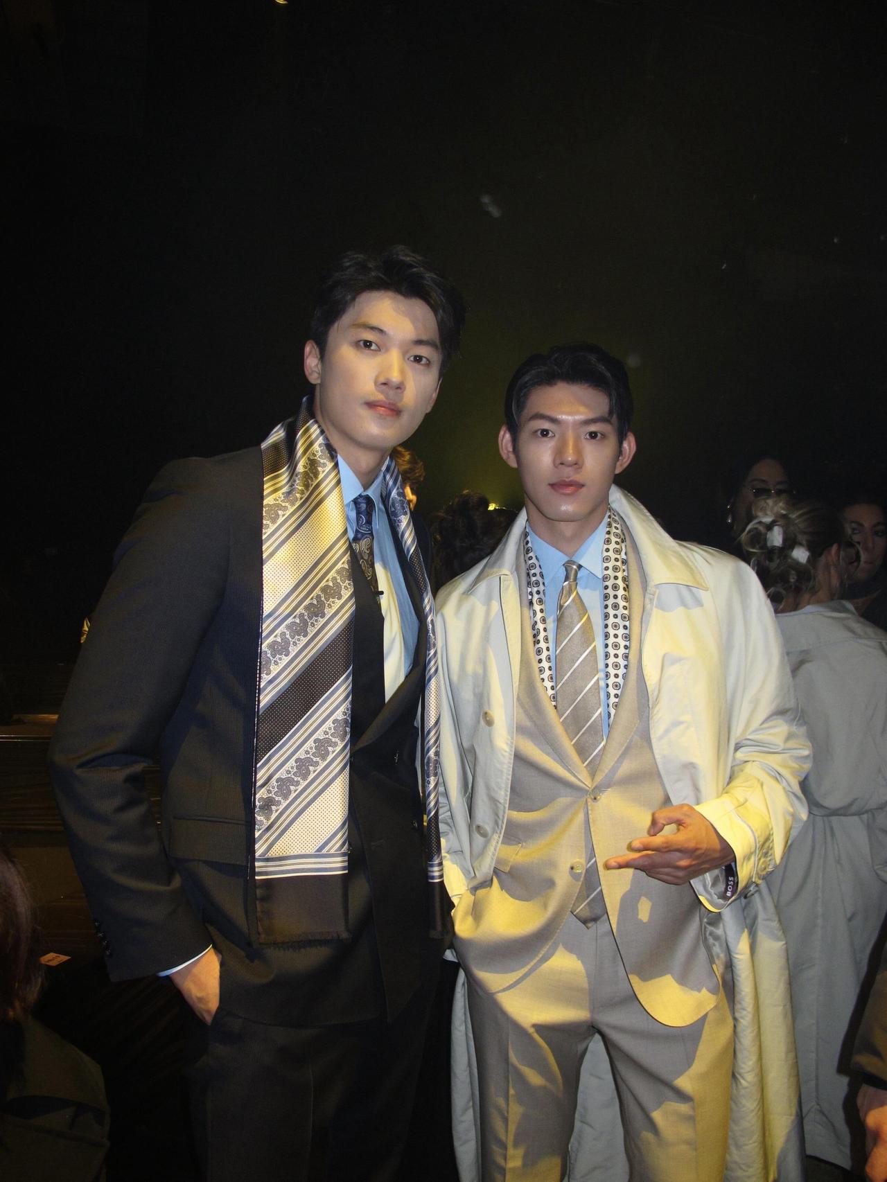 两位帅哥一起。真的是养眼，优秀的达人，顺哥超级给力！汪顺时尚达人，运动健将，活