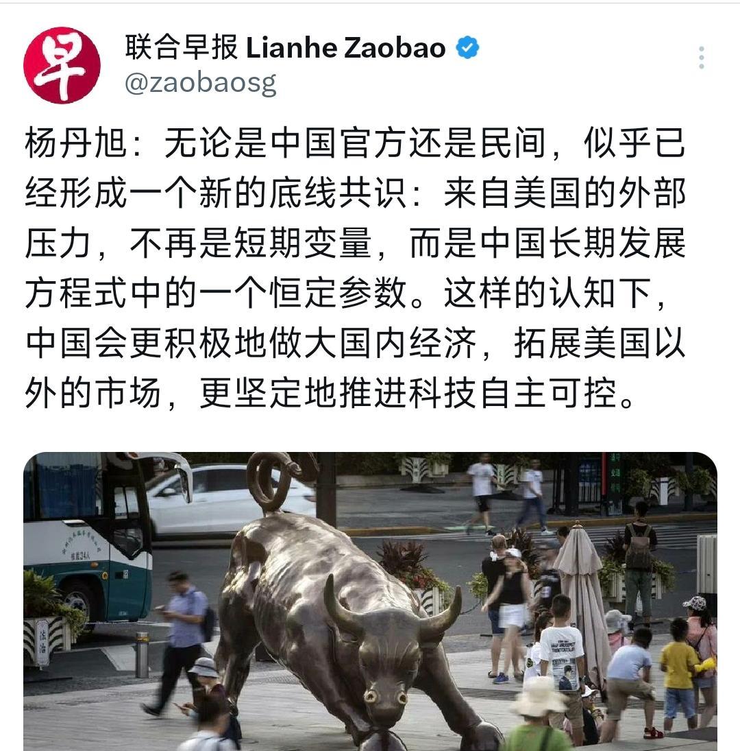 新加坡联合早报今晚(10月29日晚)发表杨丹旭的评论:“无论是中国官方还是民间,