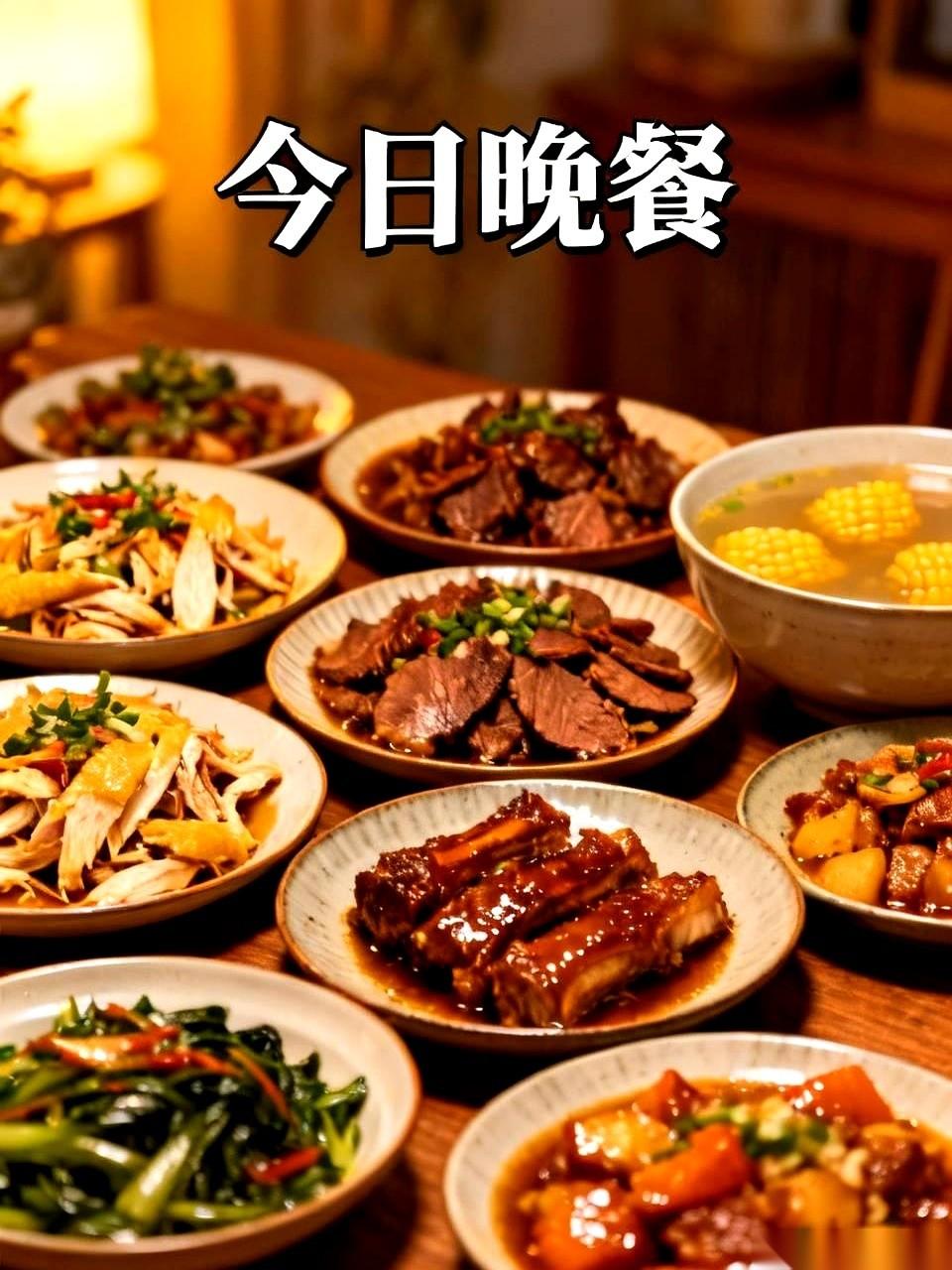 我真是谢谢你啊，大哥。你管这叫“普普通通”的晚餐？？红烧蛇段，红烧狗肉……后