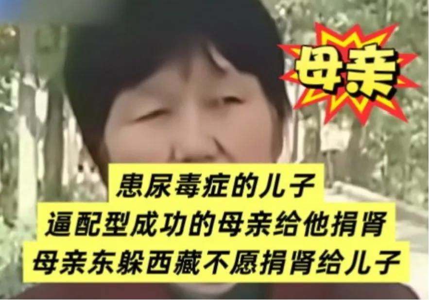 这位母亲选择不捐肾的理由是什么？她的儿子才多大啊，就得了尿毒症。到了尿毒症就意